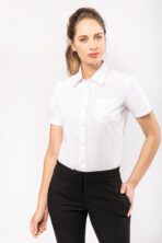 Chemise popeline manches courtes femme - K544
