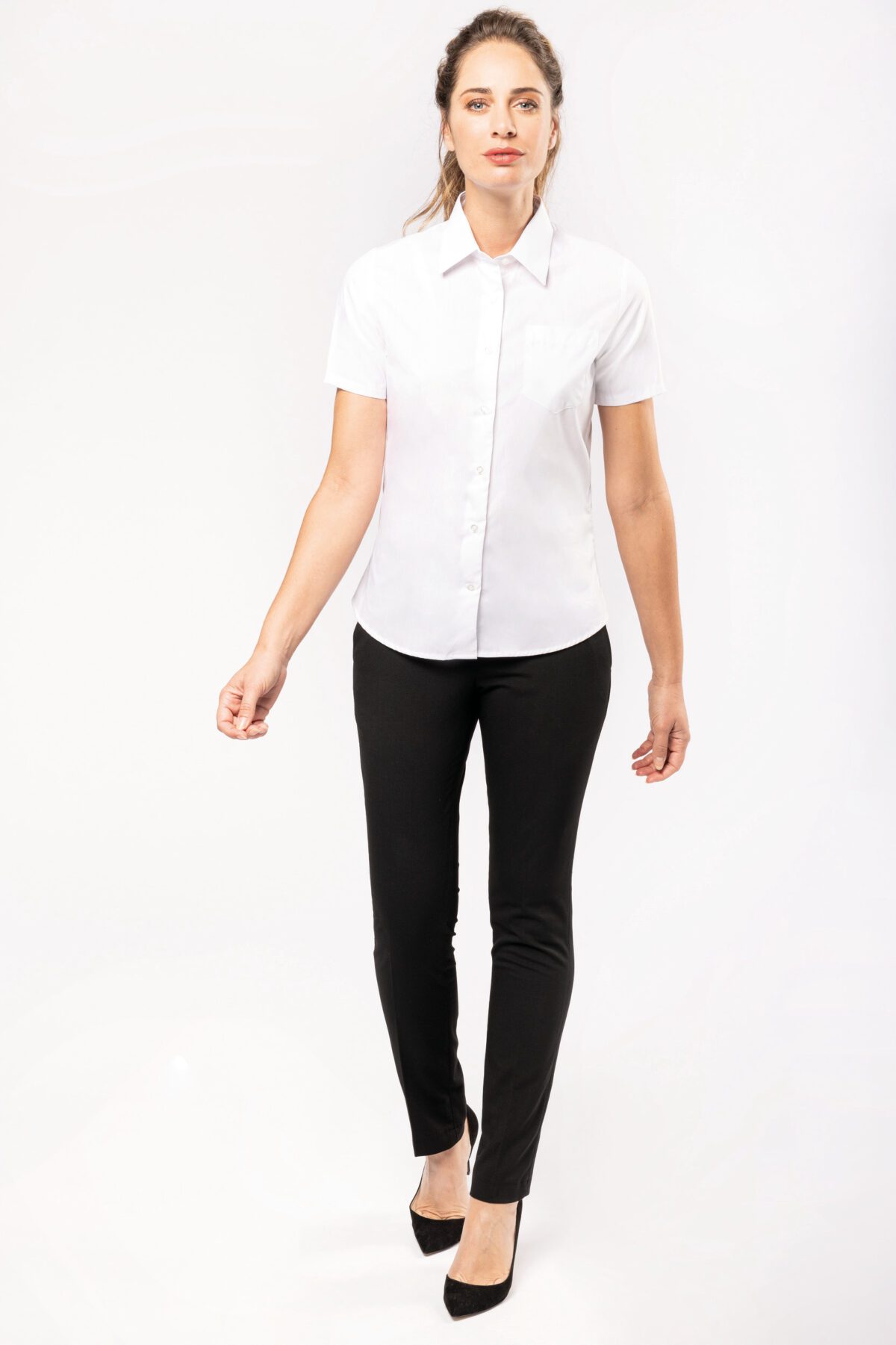 Chemise popeline manches courtes femme - K544 – Image 5