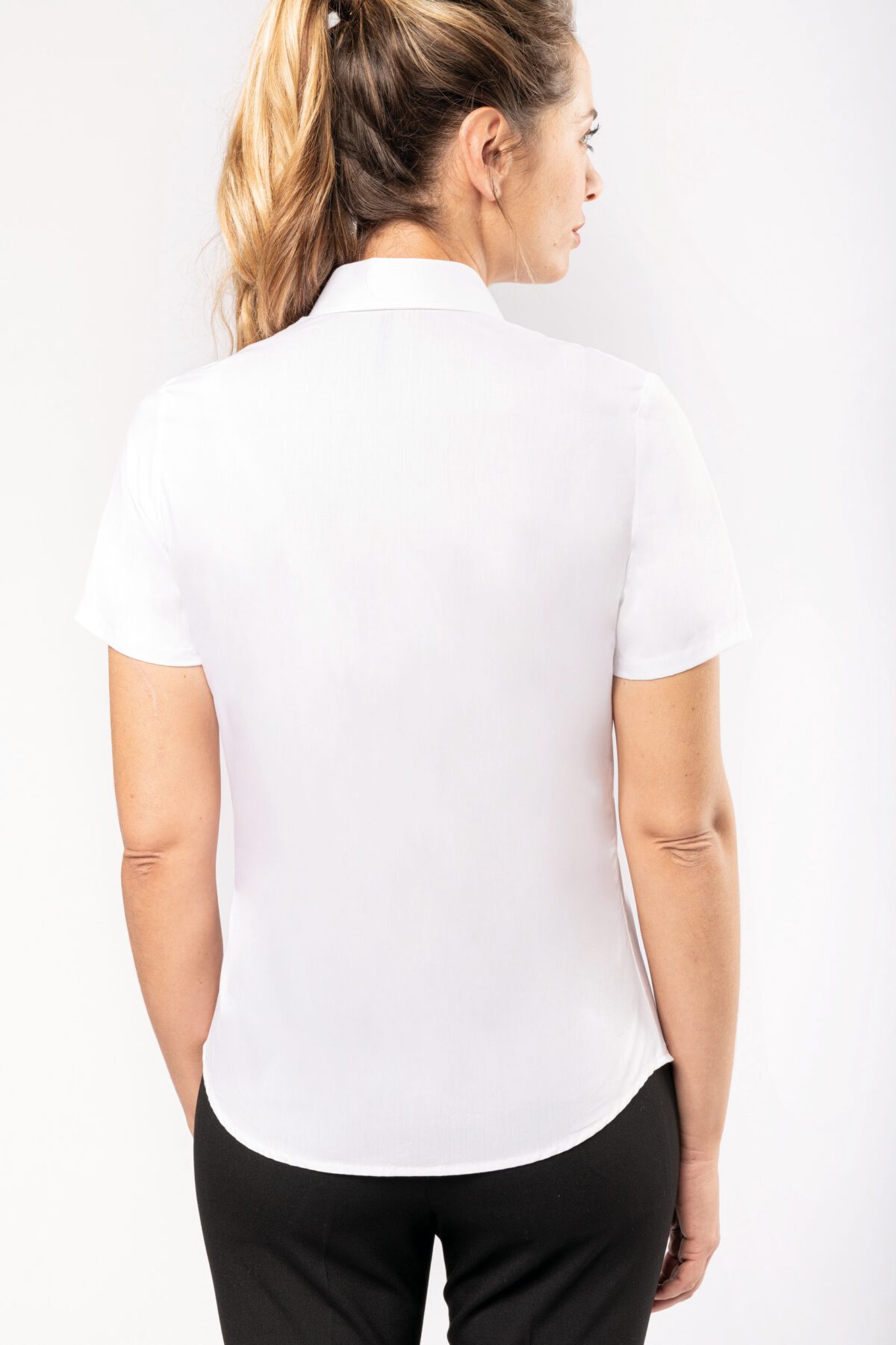 Chemise popeline manches courtes femme - K544 – Image 2