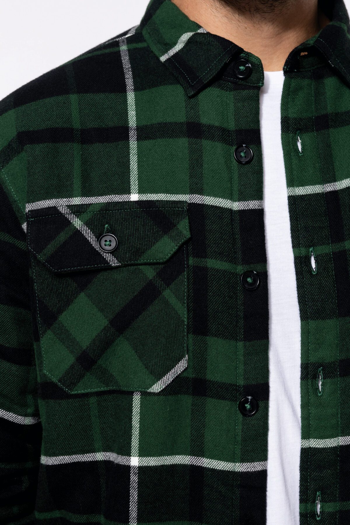 Surchemise à carreaux doublée sherpa homme -K579 – Image 5