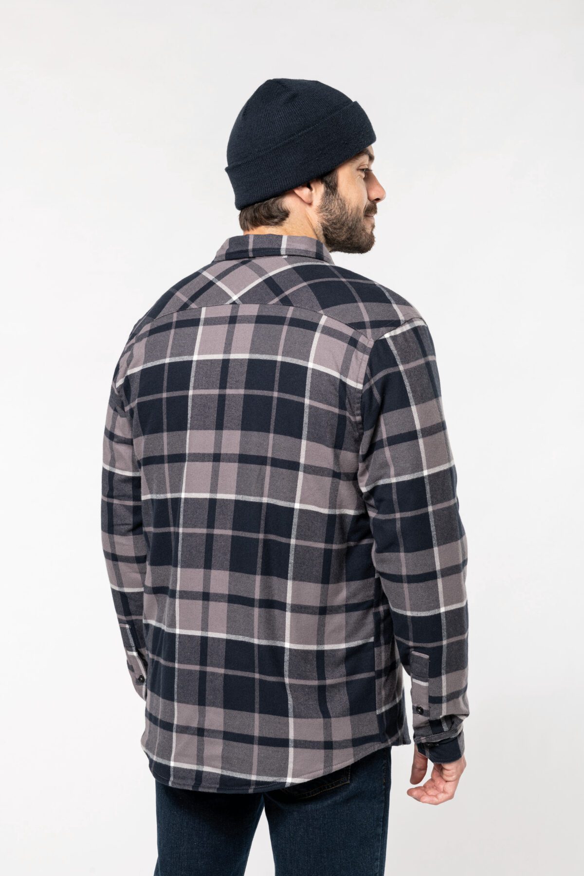 Surchemise à carreaux doublée sherpa homme -K579 – Image 8