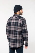 Surchemise à carreaux doublée sherpa homme -K579 – Image 8