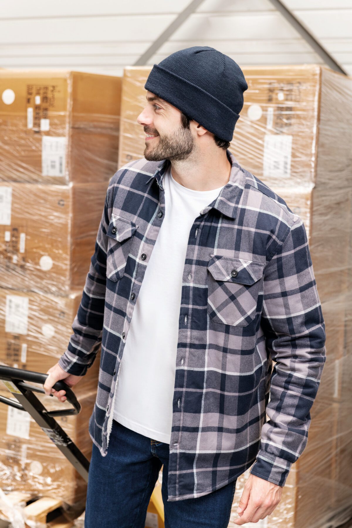 Surchemise à carreaux doublée sherpa homme -K579 – Image 20