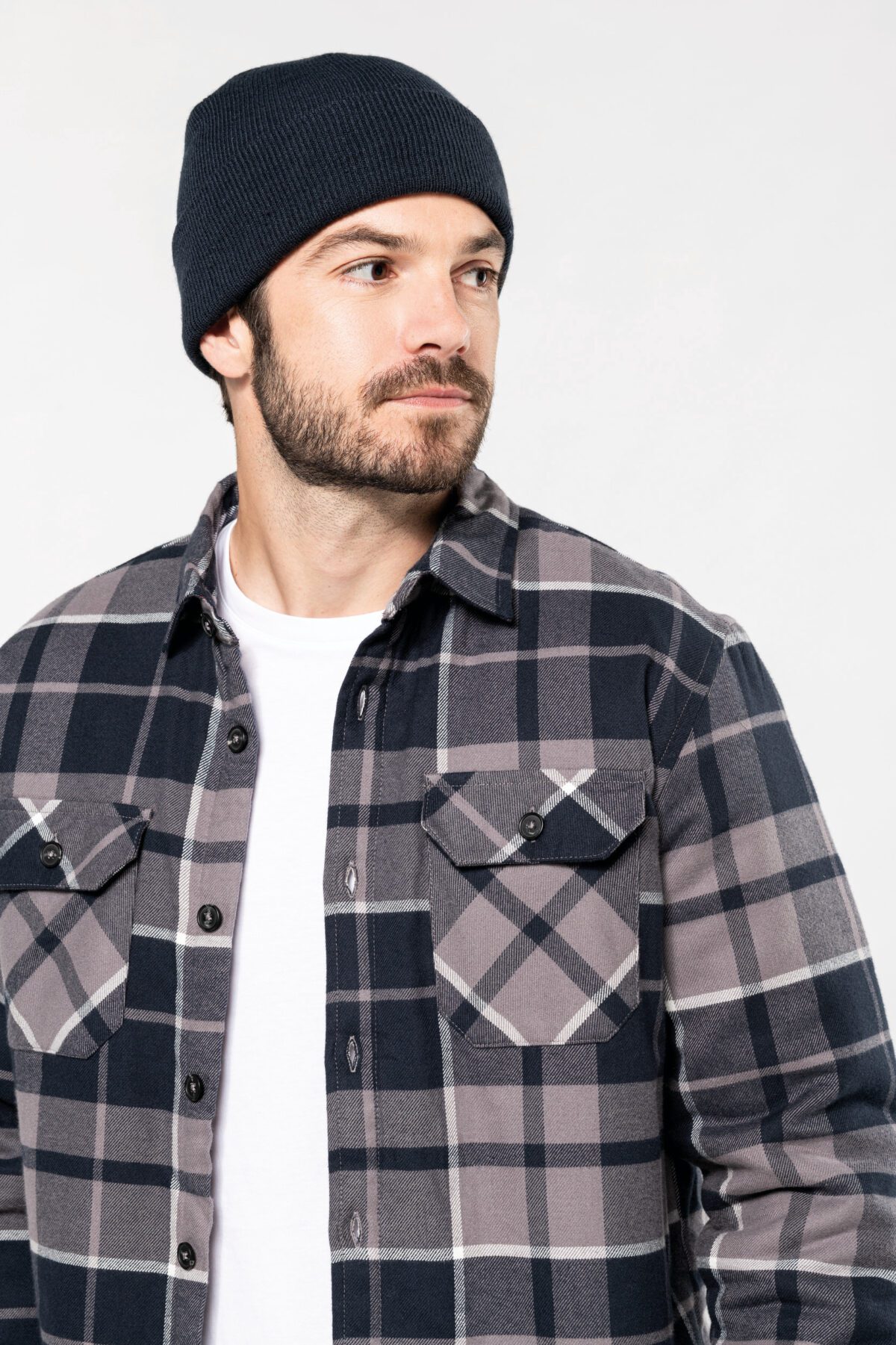 Surchemise à carreaux doublée sherpa homme -K579 – Image 19