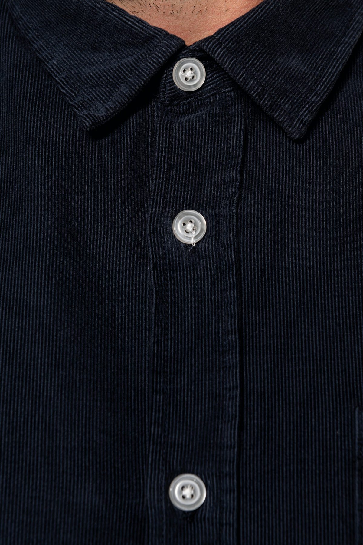 Chemise manches longues en velours homme - K599 – Image 6