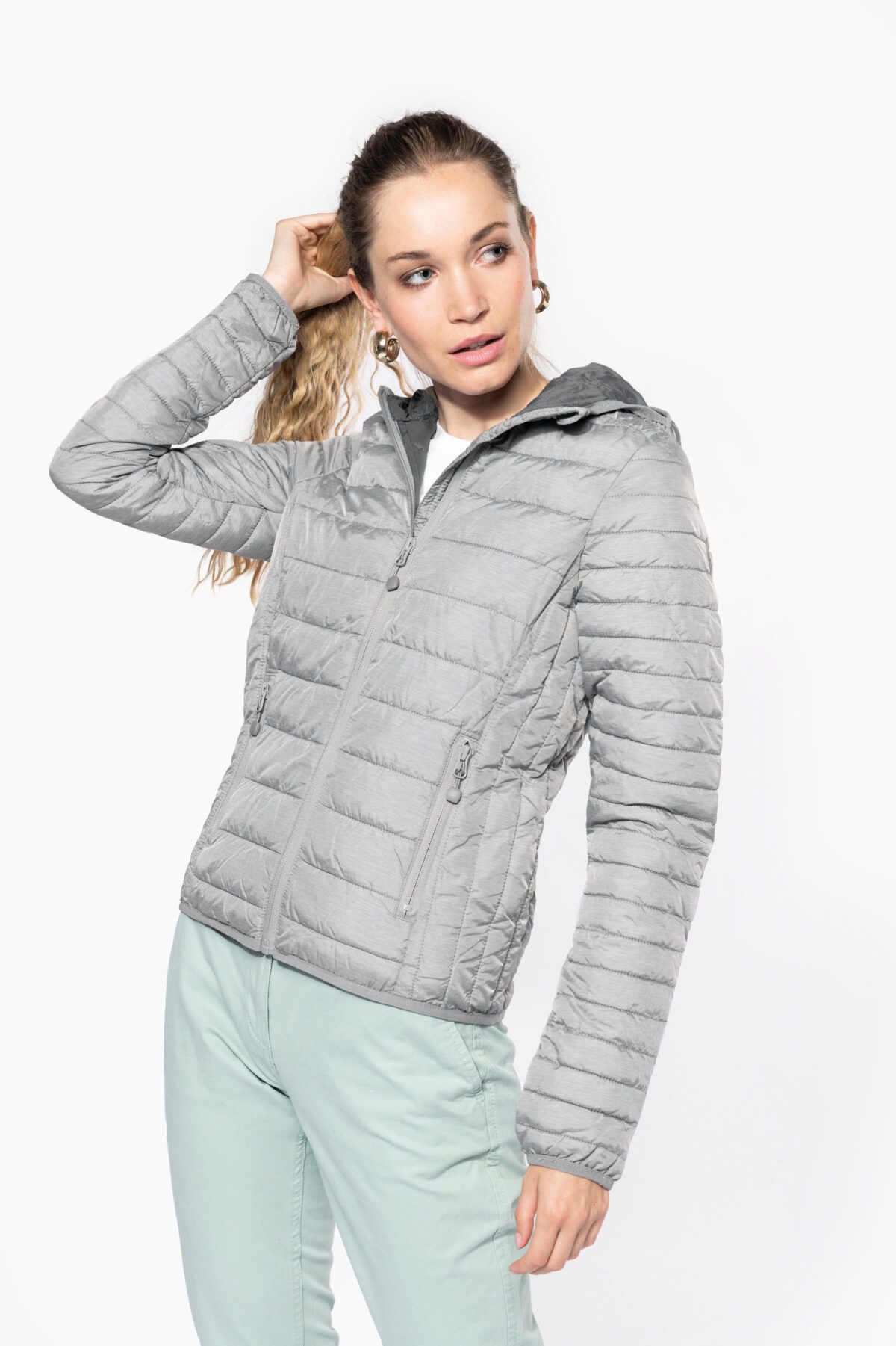 Doudoune légère capuche femme - K6111 – Image 1