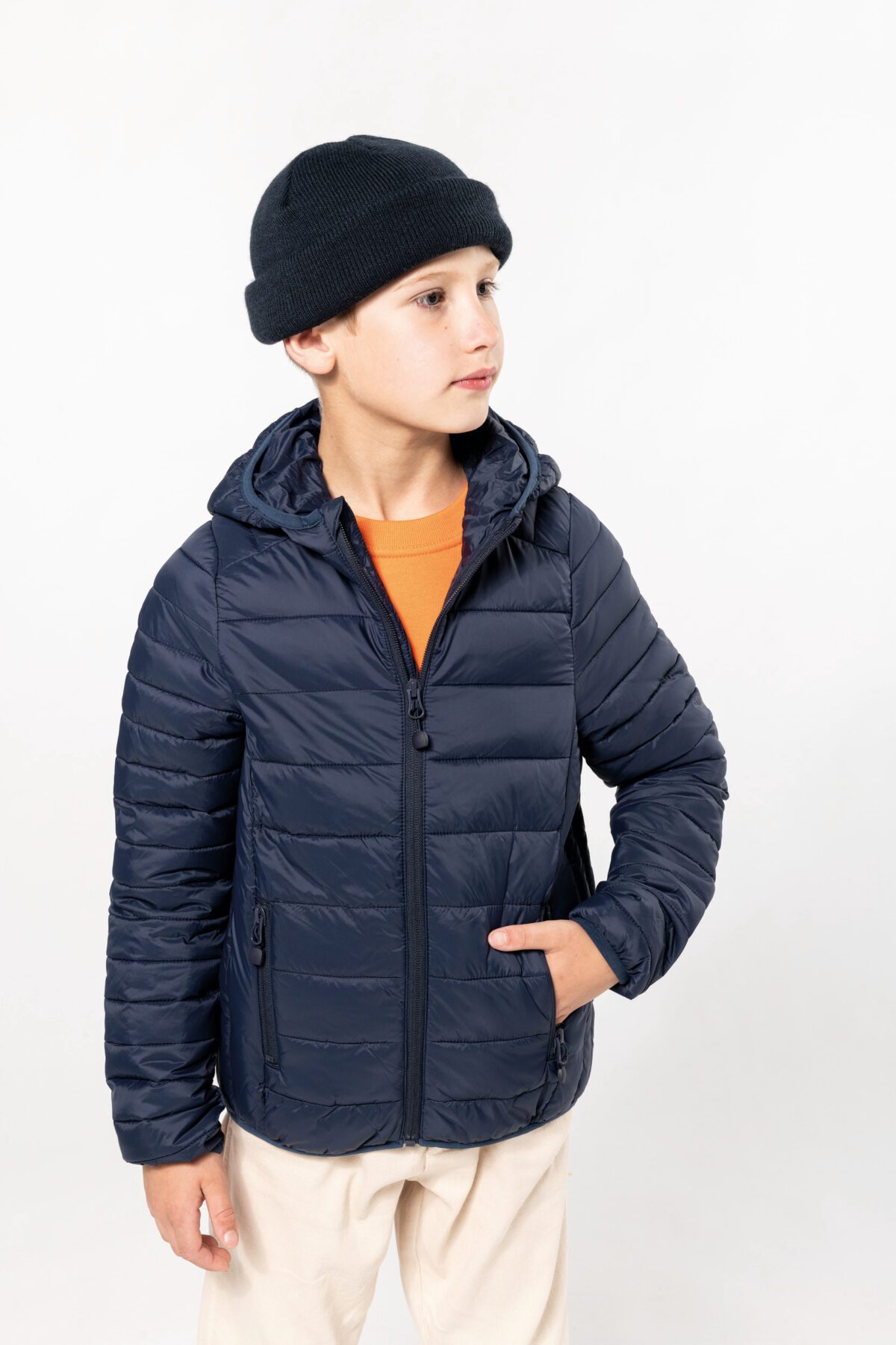 Doudoune légère capuche enfant - K6112 – Image 1