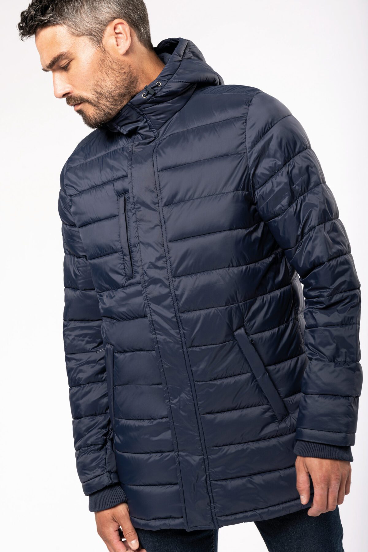 Parka doudoune légère à capuche homme - K6128 – Image 1