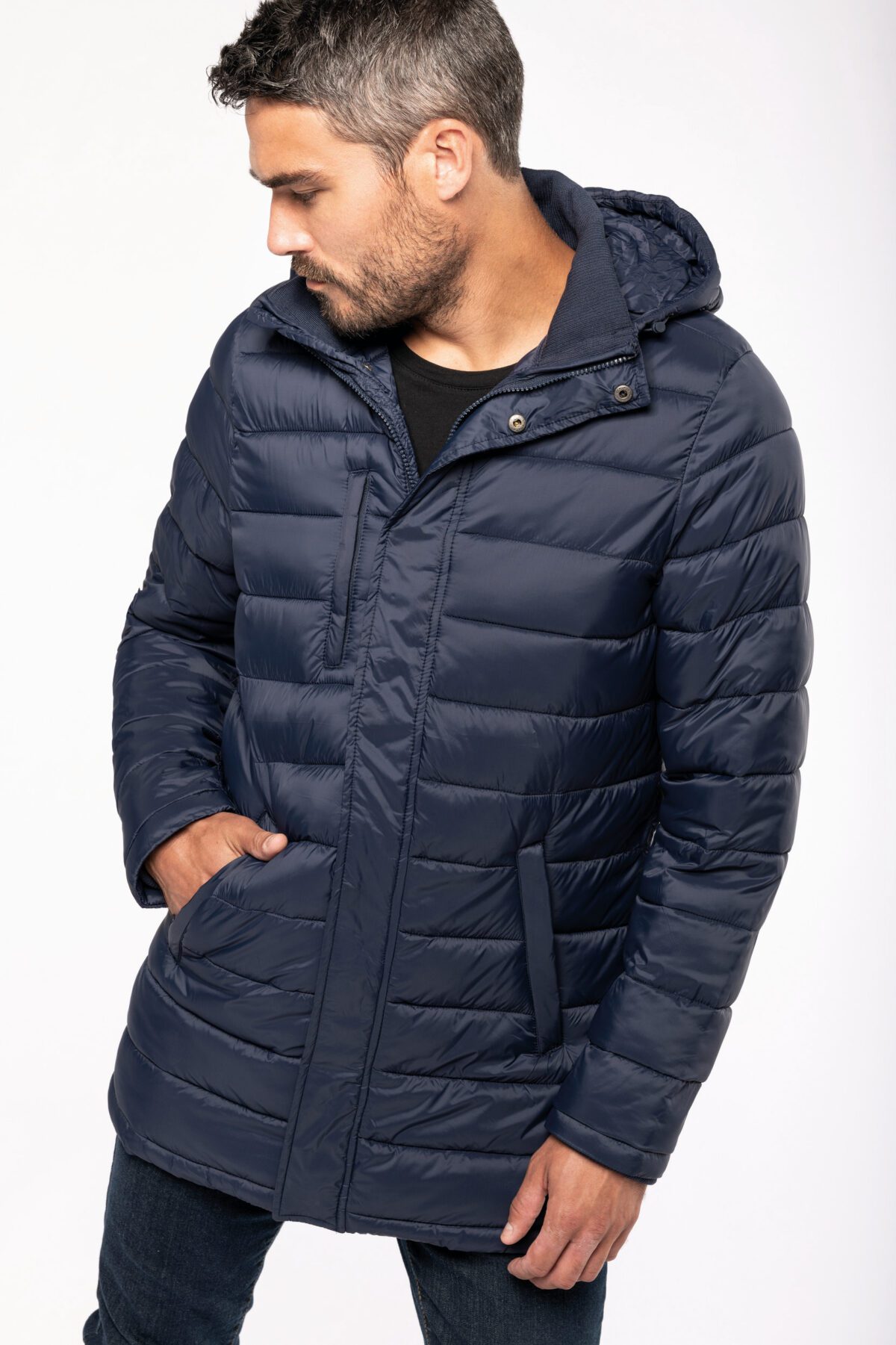 Parka doudoune légère à capuche homme - K6128 – Image 16