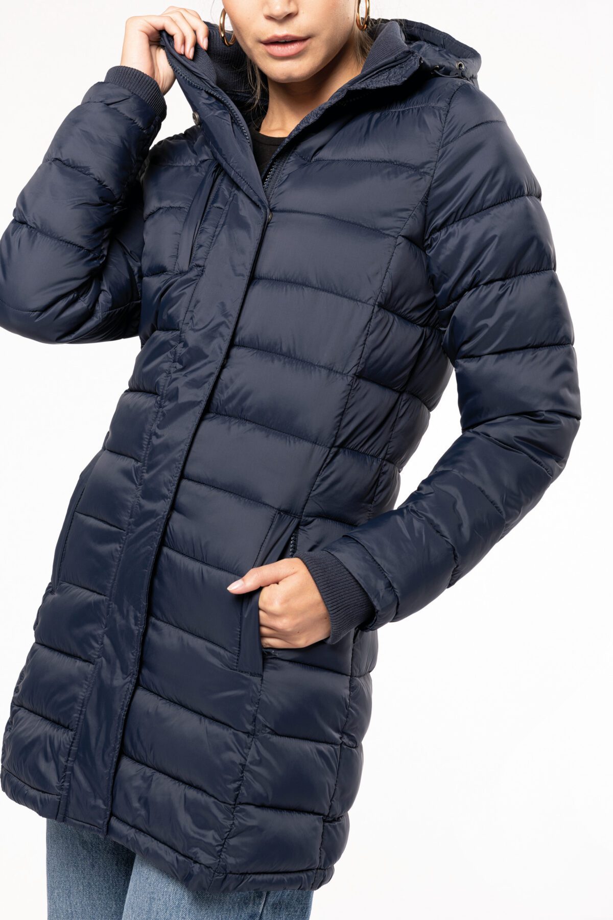Parka doudoune légère à capuche femme - K6129 – Image 18