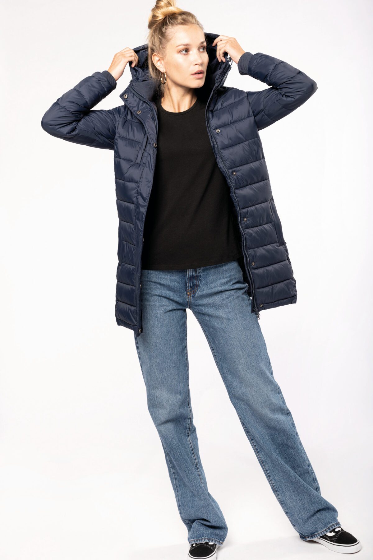 Parka doudoune légère à capuche femme - K6129 – Image 17