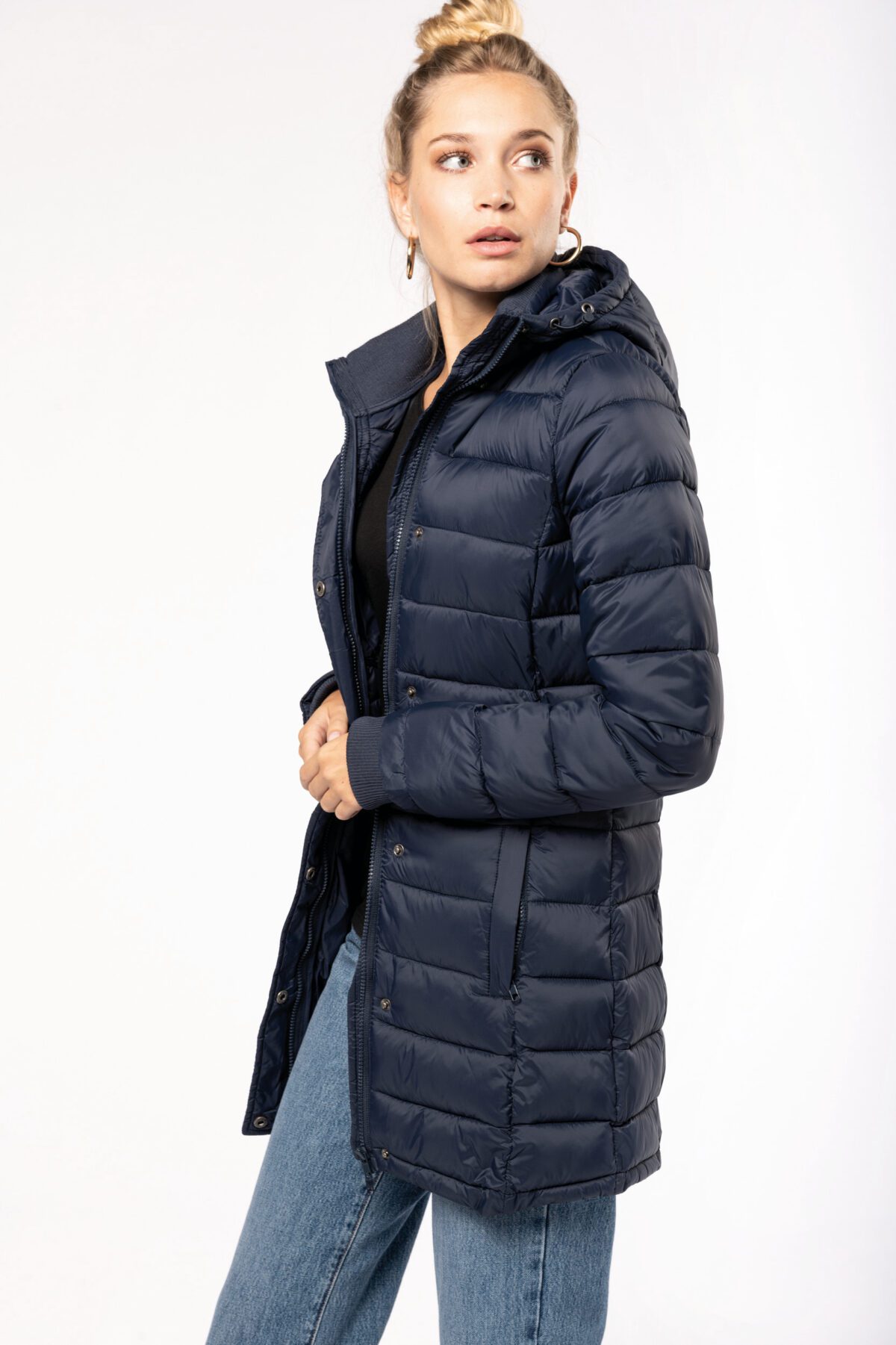 Parka doudoune légère à capuche femme - K6129 – Image 4