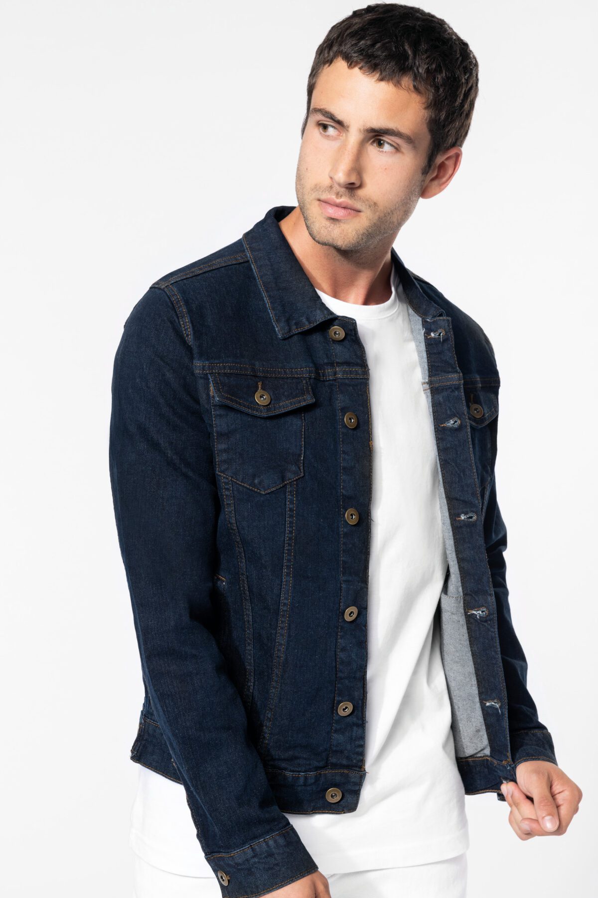 Blouson denim non doublé homme - K6136 – Image 10