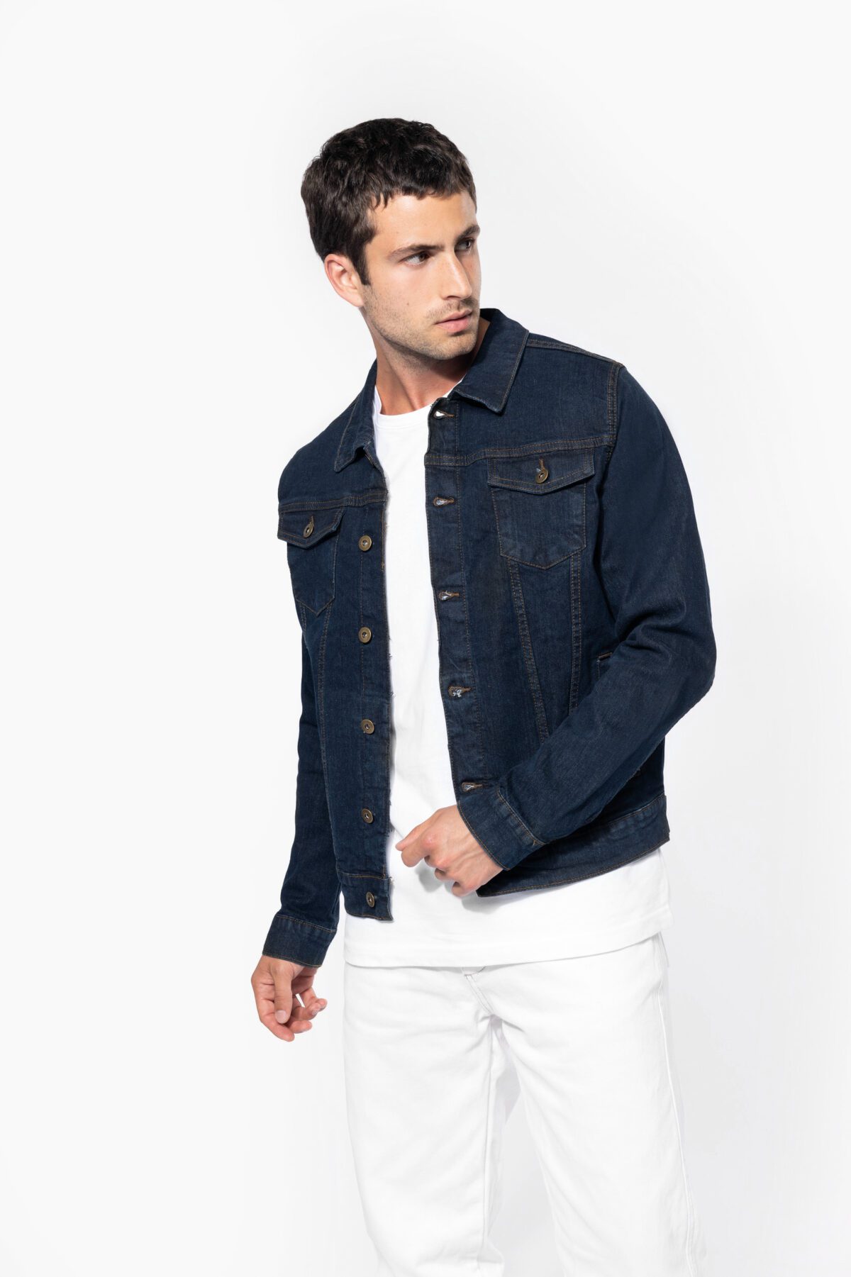 Blouson denim non doublé homme - K6136 – Image 1