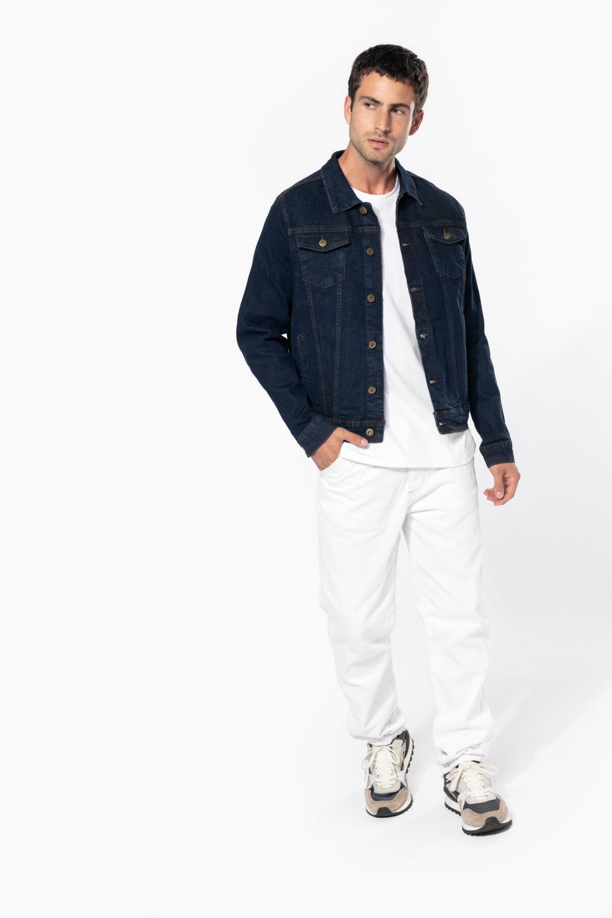 Blouson denim non doublé homme - K6136 – Image 3