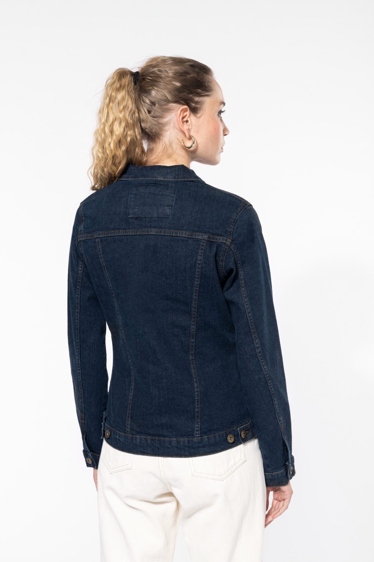 Blouson denim non doublé femme - K6137 – Image 2