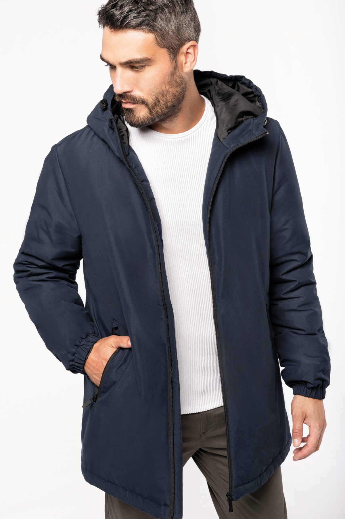 Parka à capuche recyclée unisexe - 6152 – Image 3