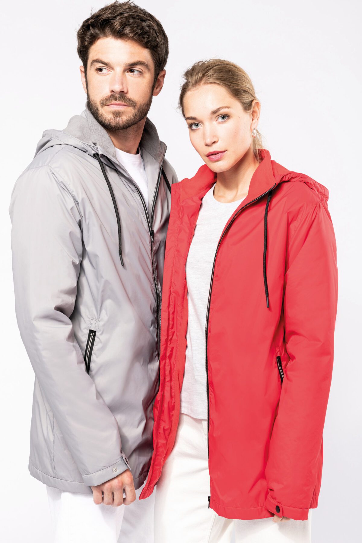 Veste à capuche avec doublure en micropolaire unisexe - K6153 – Image 9