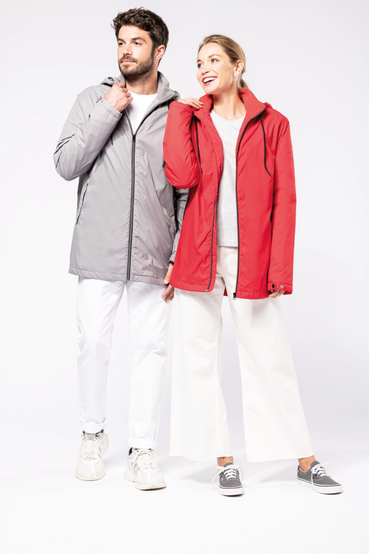 Veste à capuche avec doublure en micropolaire unisexe - K6153 – Image 10