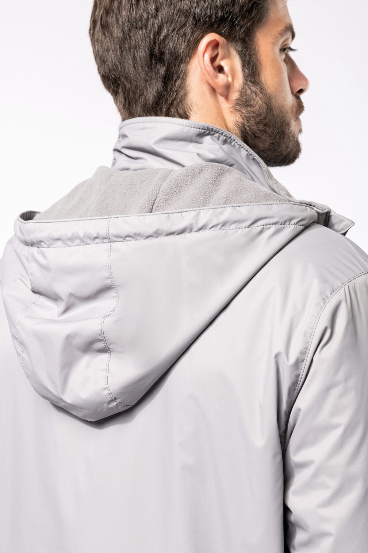 Veste à capuche avec doublure en micropolaire unisexe - K6153 – Image 13