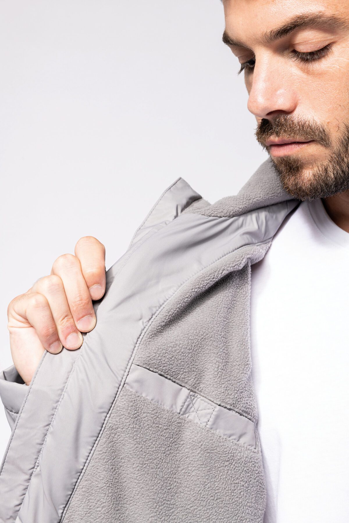 Veste à capuche avec doublure en micropolaire unisexe - K6153 – Image 14