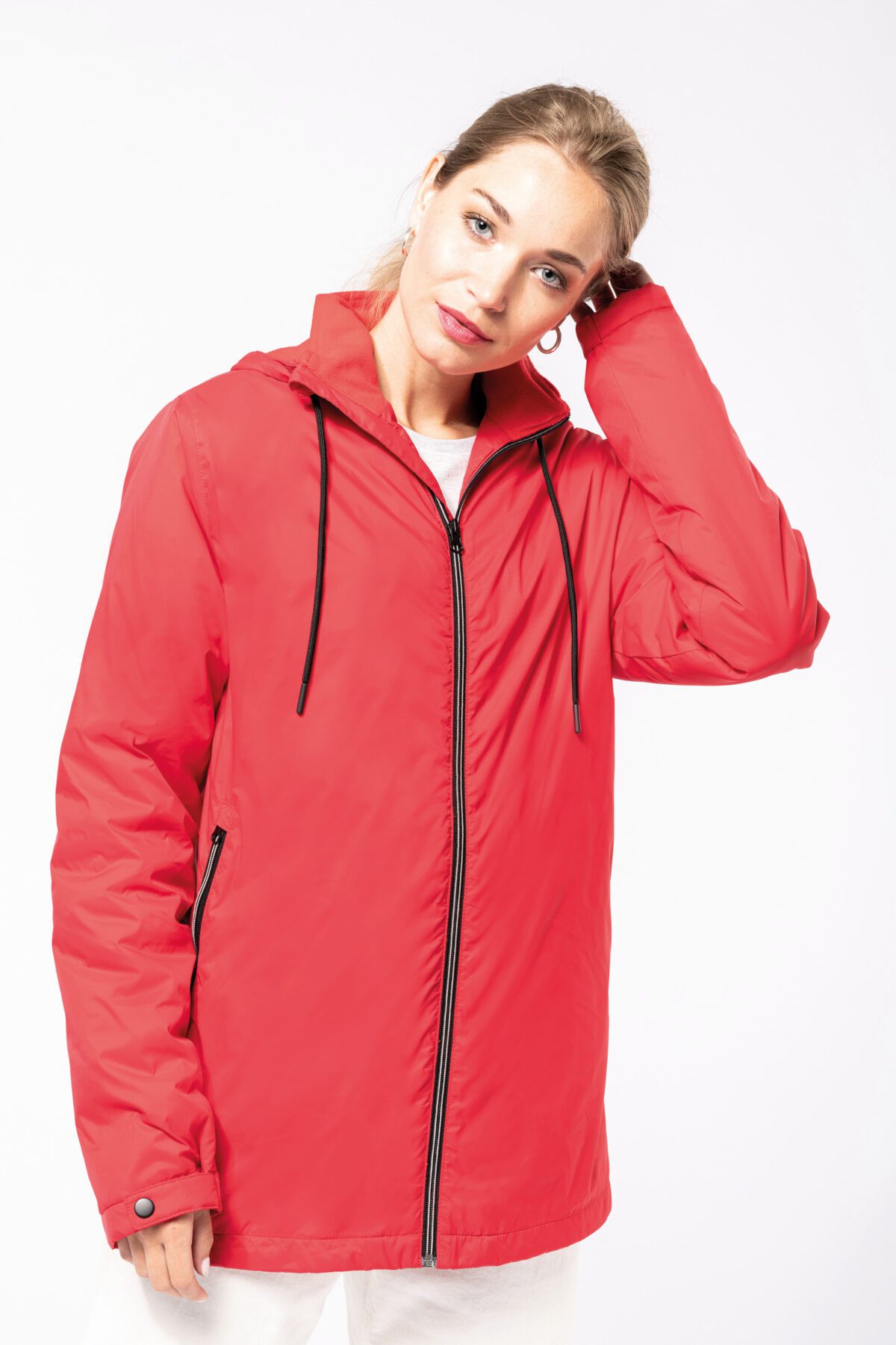 Veste à capuche avec doublure en micropolaire unisexe - K6153 – Image 7