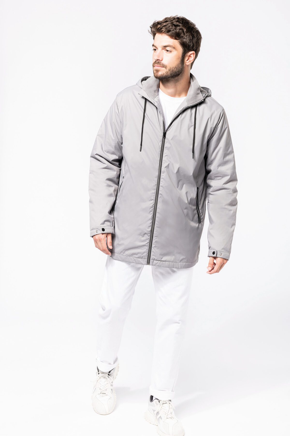 Veste à capuche avec doublure en micropolaire unisexe - K6153 – Image 21