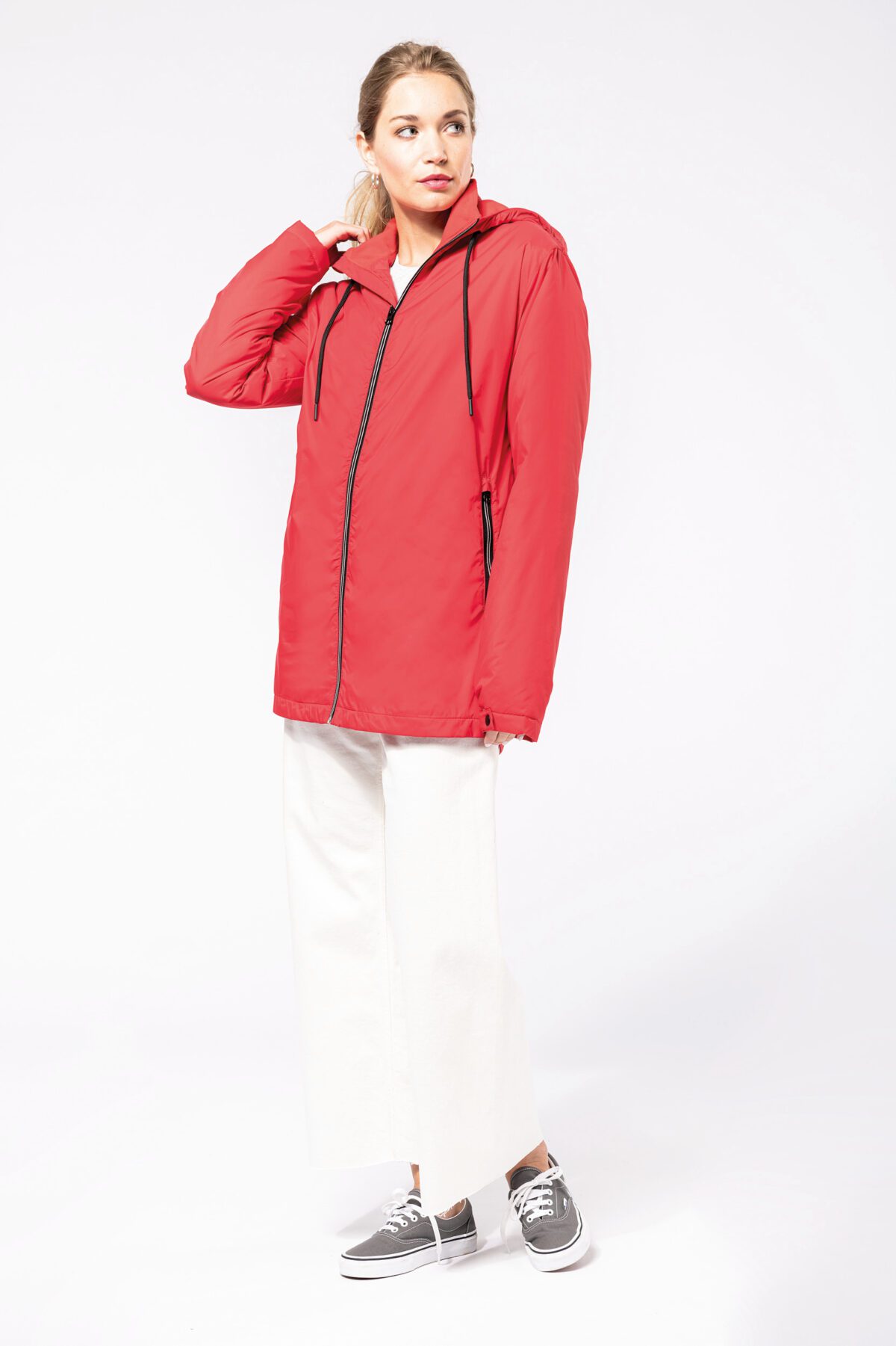 Veste à capuche avec doublure en micropolaire unisexe - K6153 – Image 8