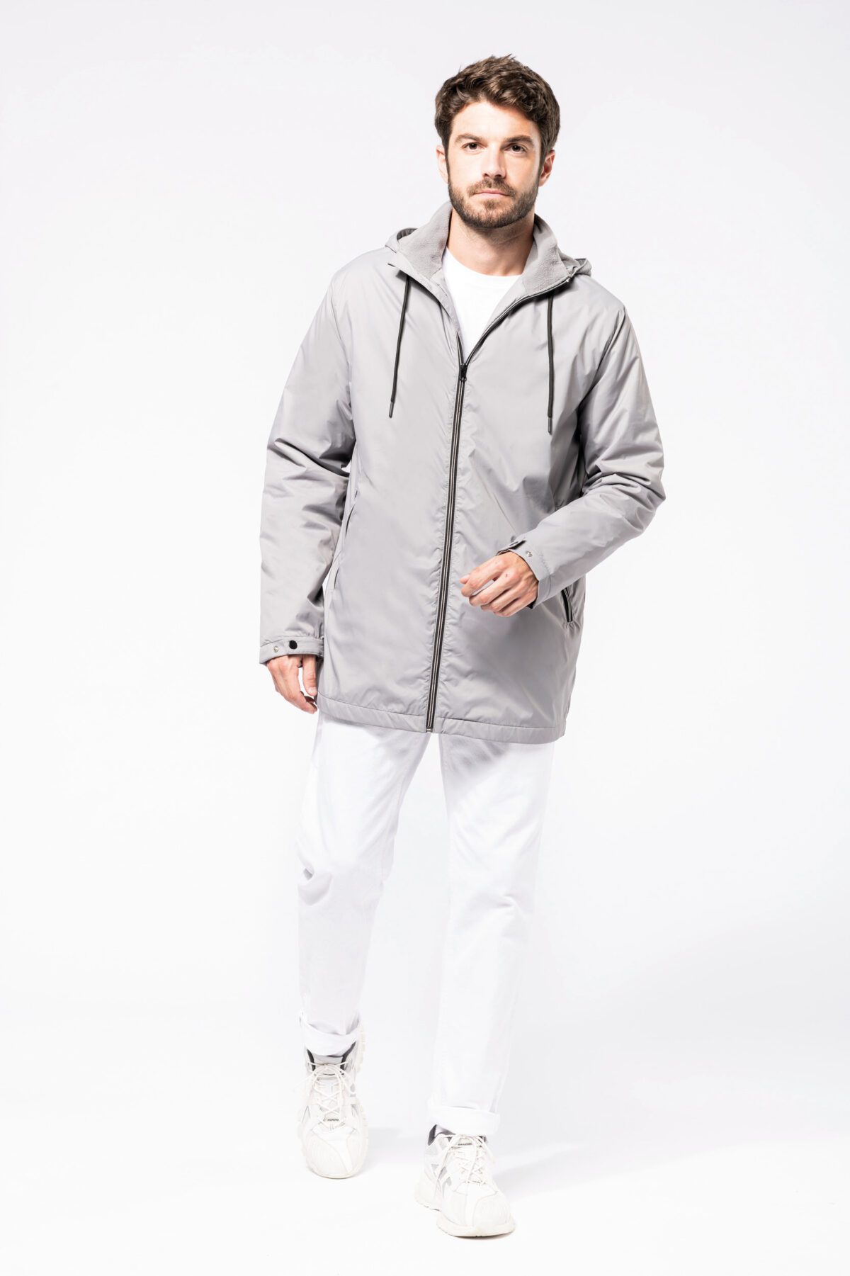 Veste à capuche avec doublure en micropolaire unisexe - K6153 – Image 5