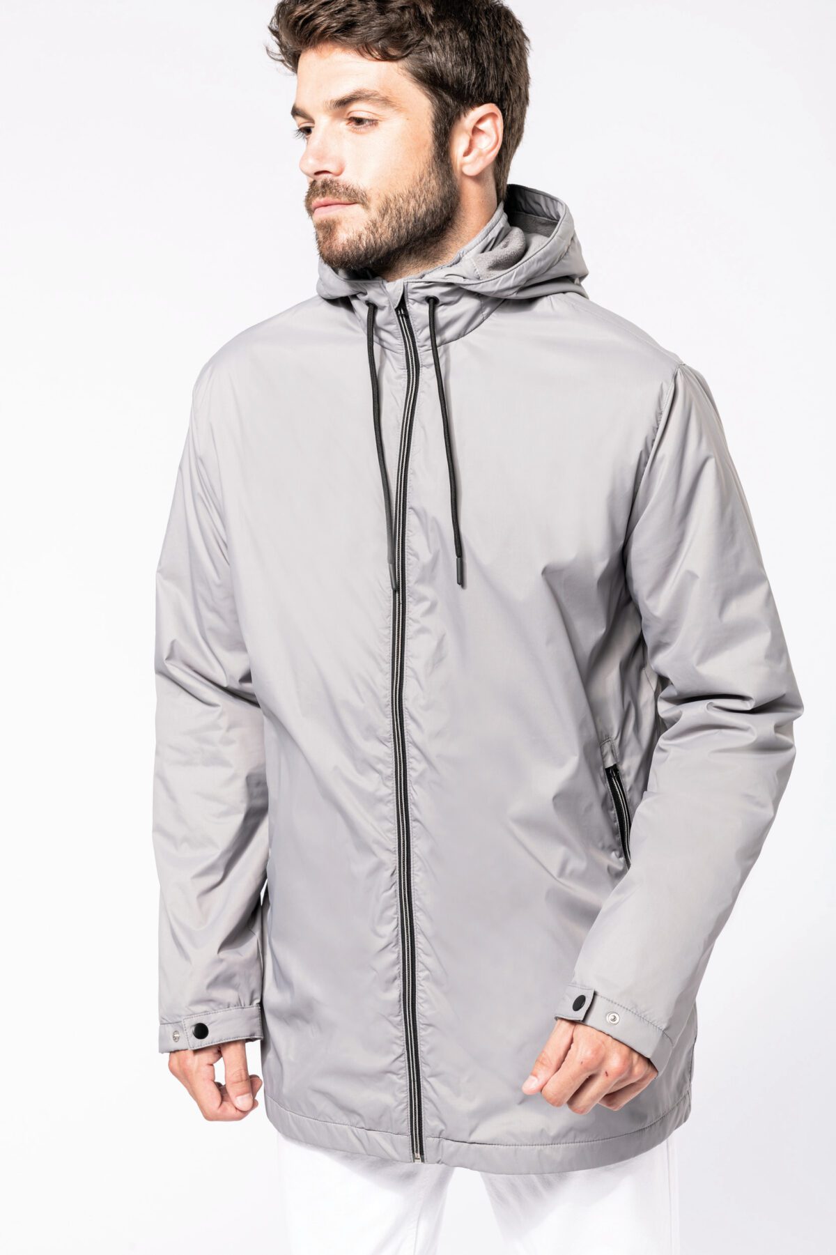 Veste à capuche avec doublure en micropolaire unisexe - K6153 – Image 2
