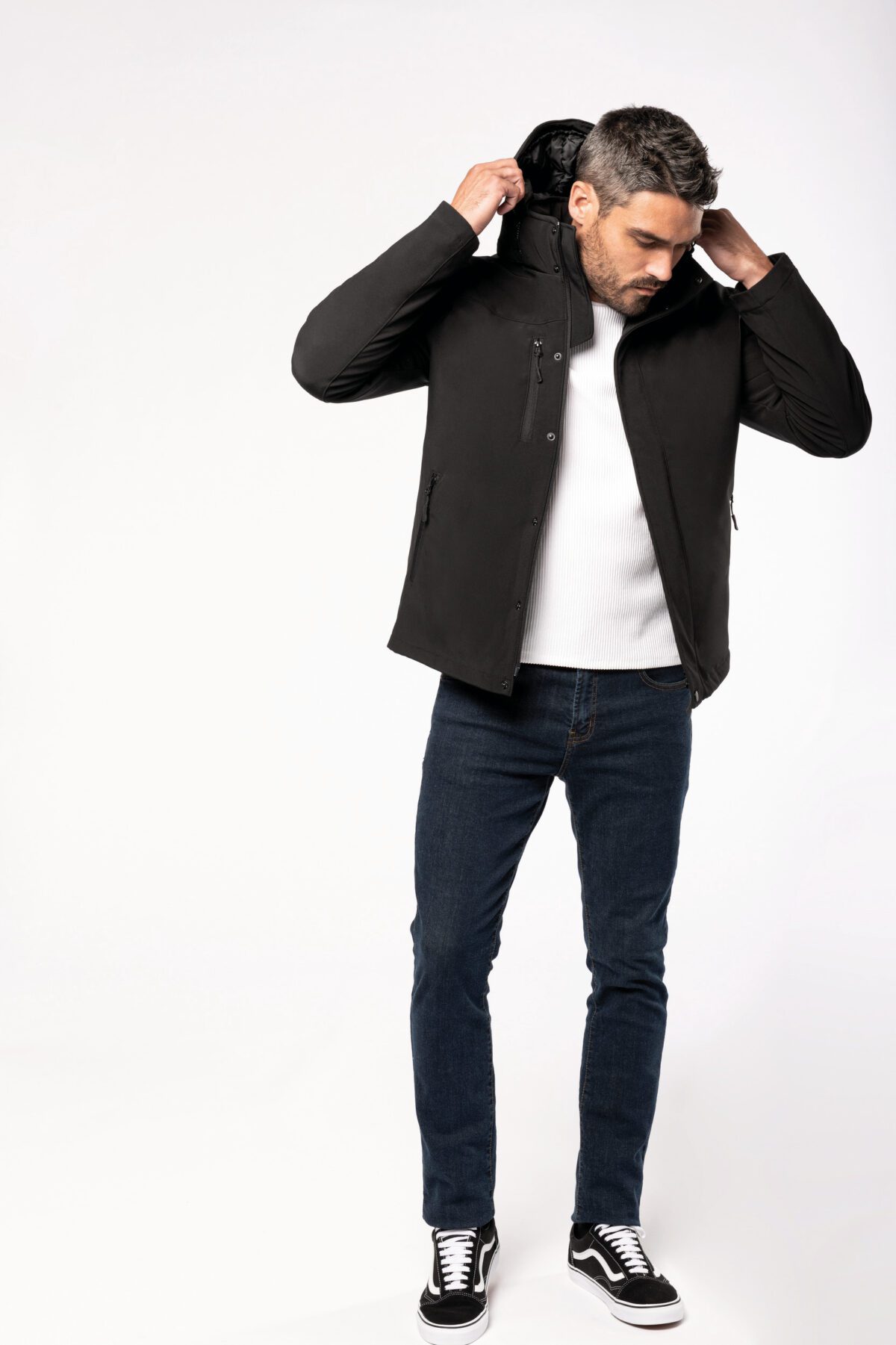 Parka softshell doublée capuche homme - K650 – Image 4