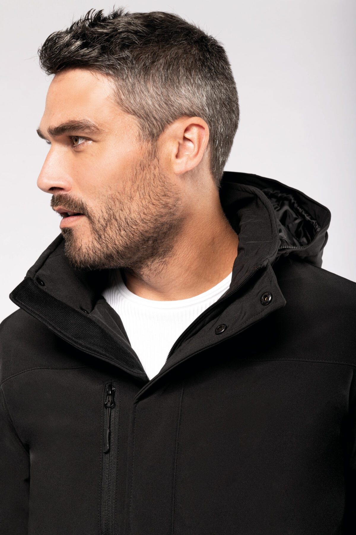 Parka softshell doublée capuche homme - K650 – Image 7