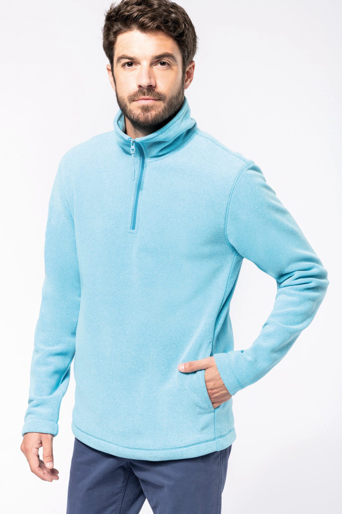 Enzo > Micropolaire col zippé homme – Image 1