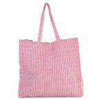 KI0236 - Sac shopping à rayures en juco