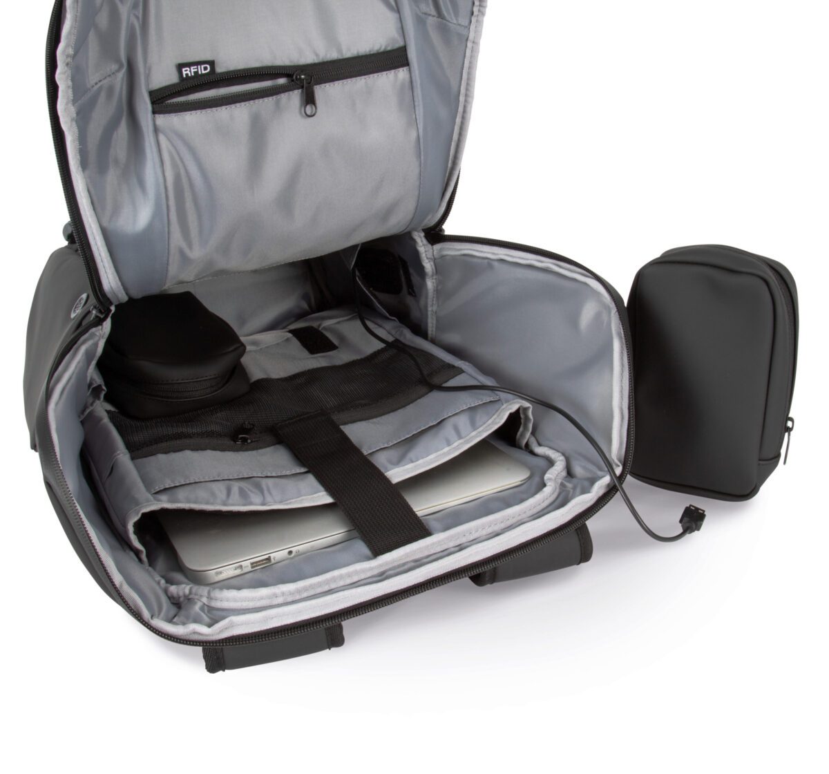 KI0889 - Sac antivol imperméable avec porte-casque – Image 3