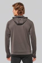 Sweat-shirt personnalisé à capuche 1/4 zip sport unisexe - PA360 – Image 2