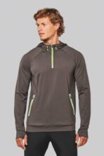 Sweat-shirt personnalisé à capuche 1/4 zip sport unisexe - PA360 – Image 3