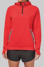 Sweat-shirt personnalisé à capuche 1/4 zip sport unisexe - PA360 – Image 42