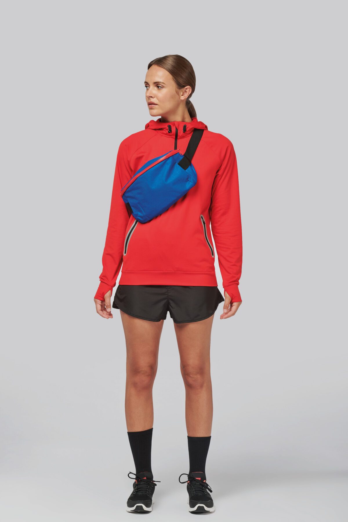 Sweat-shirt personnalisé à capuche 1/4 zip sport unisexe - PA360 – Image 27