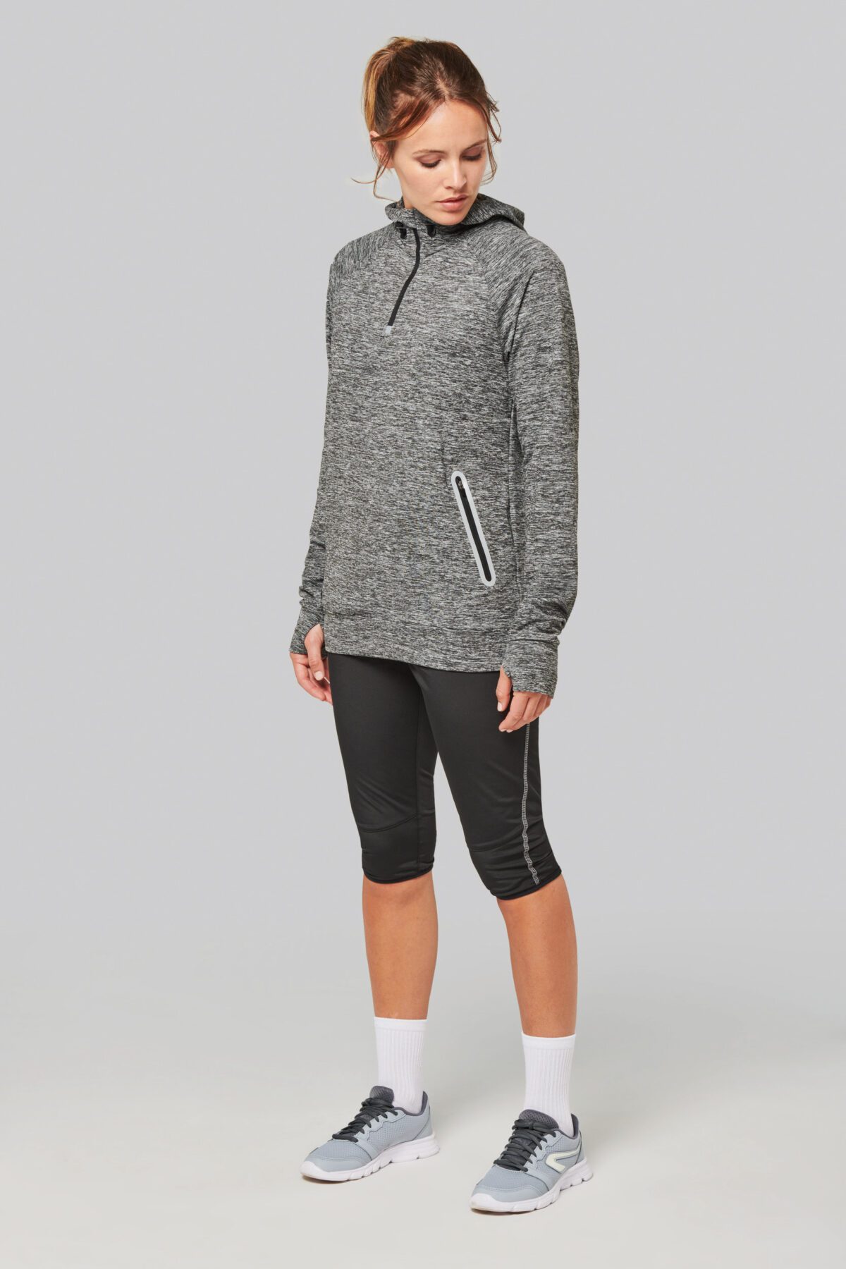 Sweat-shirt personnalisé à capuche 1/4 zip sport unisexe - PA360 – Image 17