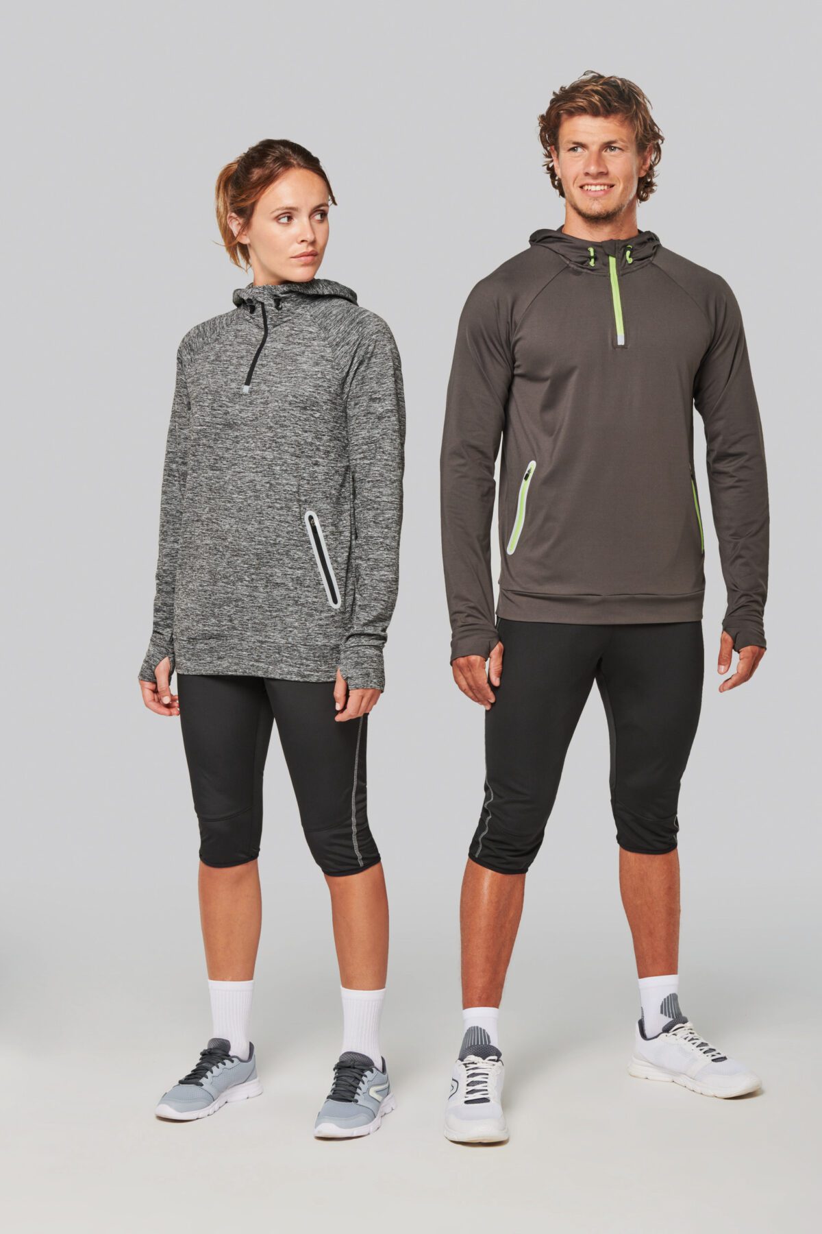 Sweat-shirt personnalisé à capuche 1/4 zip sport unisexe - PA360 – Image 19