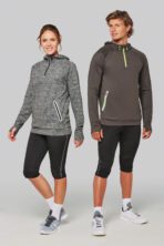 Sweat-shirt personnalisé à capuche 1/4 zip sport unisexe - PA360 – Image 39