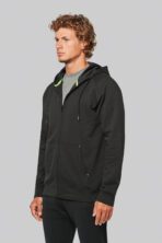 Veste zippée à capuche unisexe – Image 2