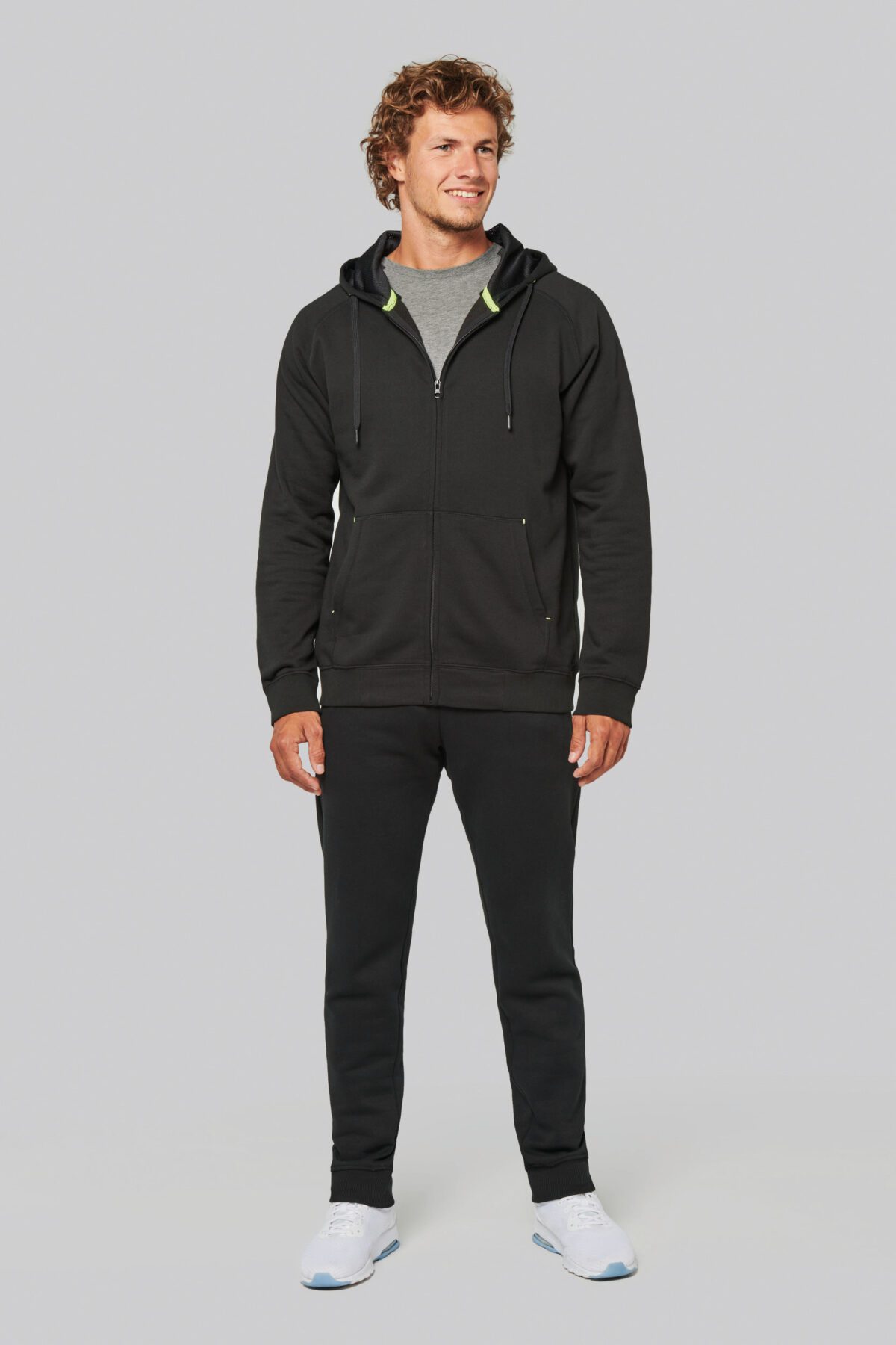 Veste zippée à capuche unisexe – Image 3