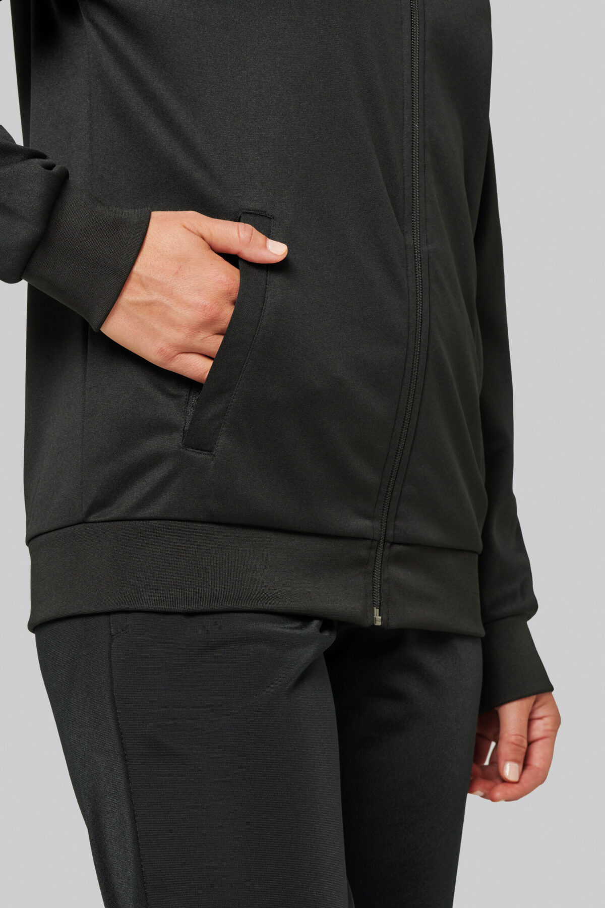 PA384 - Veste de survêtement zippée avec liseré unisexe – Image 13