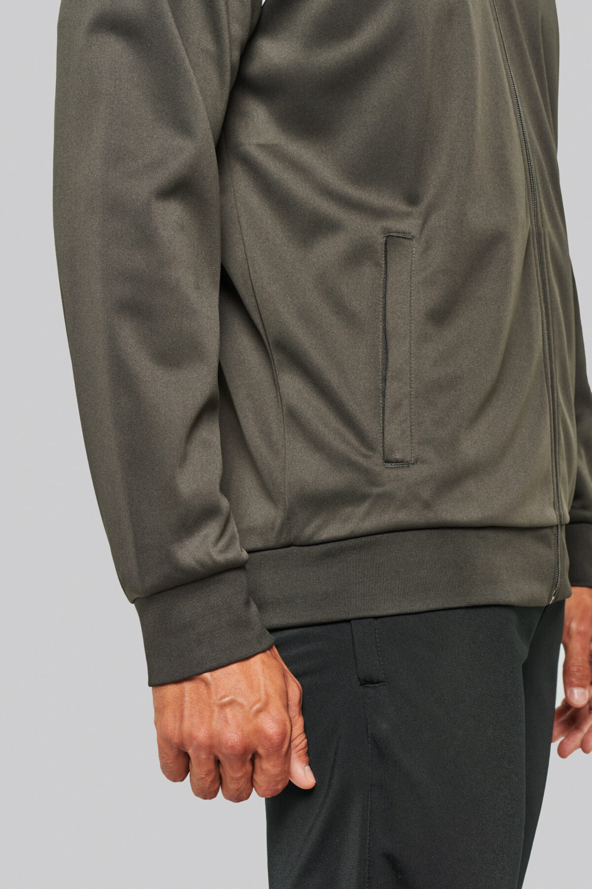 PA384 - Veste de survêtement zippée avec liseré unisexe – Image 15