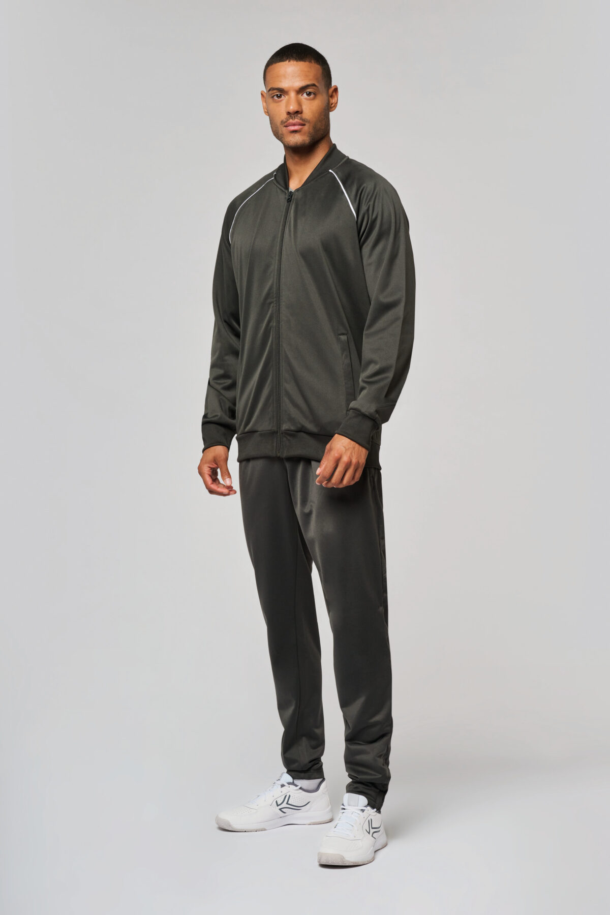 PA384 - Veste de survêtement zippée avec liseré unisexe – Image 24