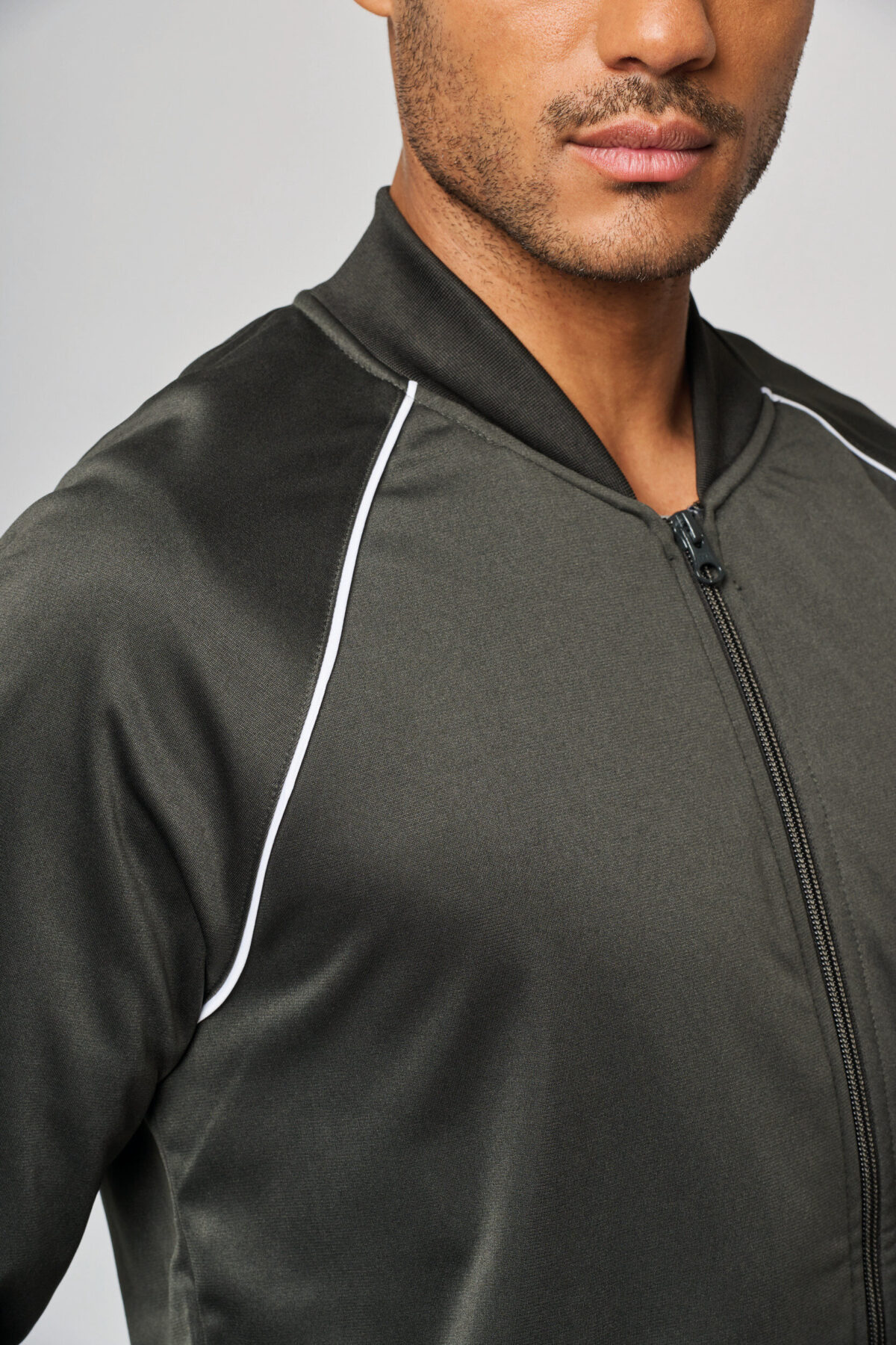 PA384 - Veste de survêtement zippée avec liseré unisexe – Image 26