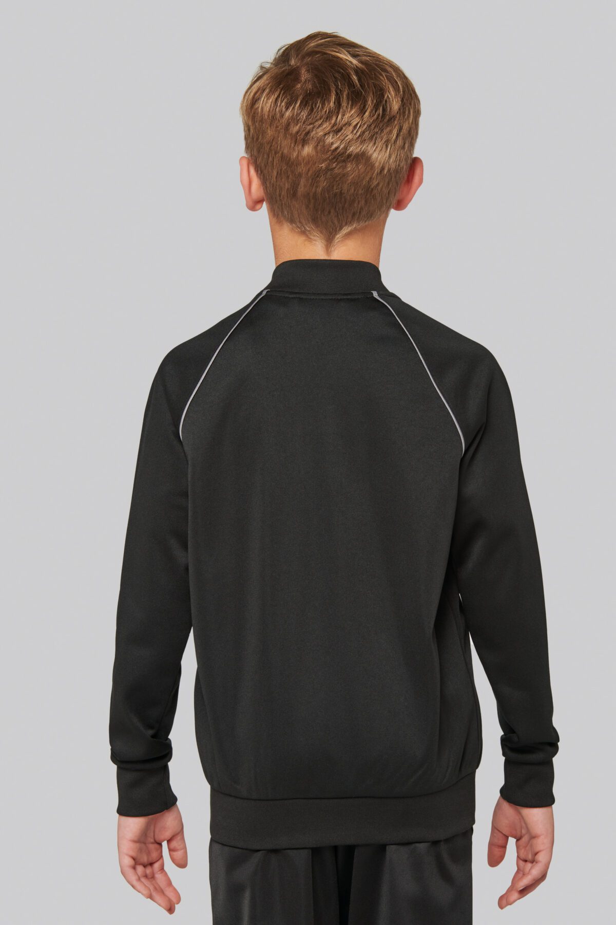 PA385 - Veste de survêtement zippée avec liseré enfant – Image 2