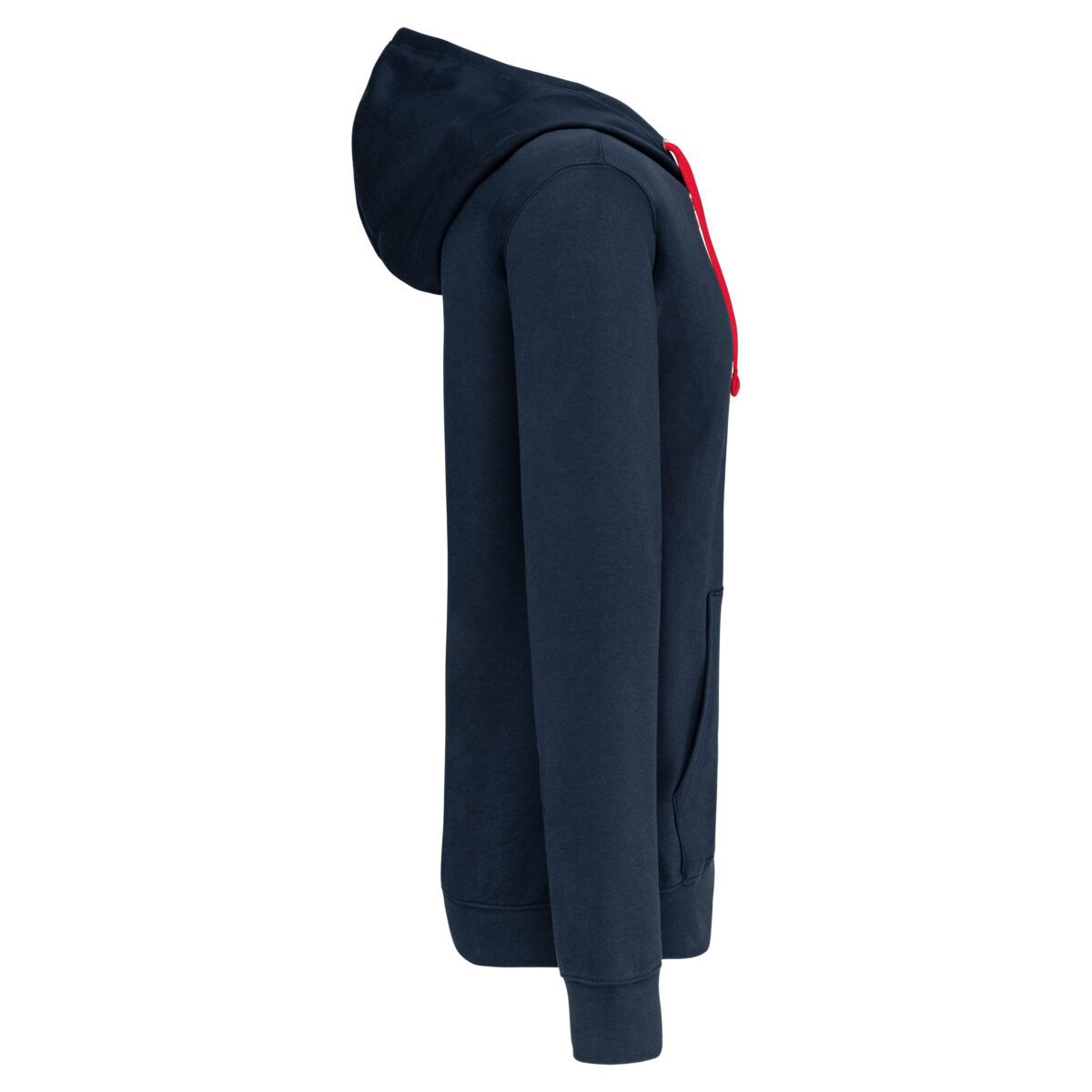 Sweat-shirt personnalisé zippé capuche contrastée - K466 – Image 37